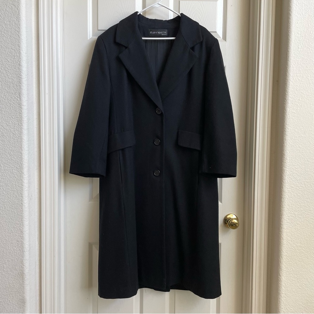 Vintage Black Wool Coat